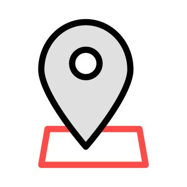 İşaretçi düz simgesi, vektör çizim 