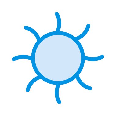 Güneş düz simgesi beyaz arka plan, vektör, illüstrasyon izole 