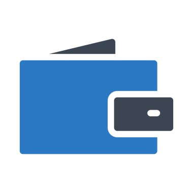 cüzdan web simgesi, vektör illüstrasyonu  