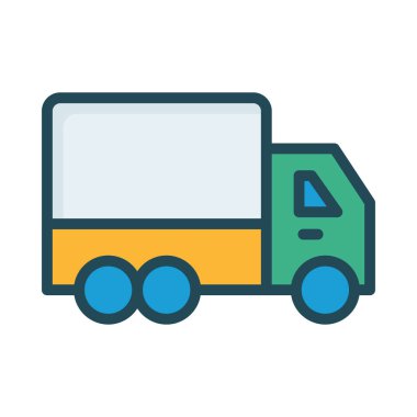  kamyon beyaz arkaplanda izole edildi