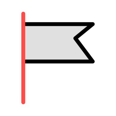 bayrak web simgesi, vektör illüstrasyonu 