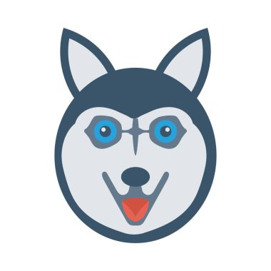 köpek ağı simgesi, vektör illüstrasyonu 