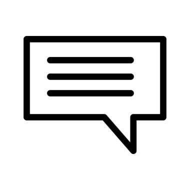 ileti ikonu vektör illüstrasyonu 