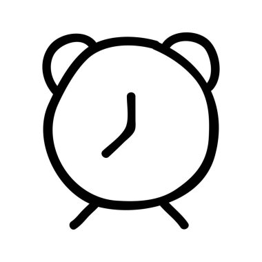 Saat simgesi vektör illüstrasyonu 