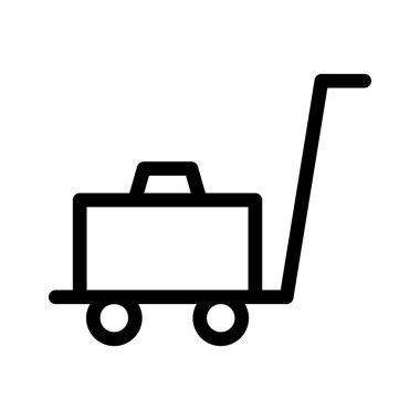 Beyaz arka plan, vektör çizim simgesine seyahat 