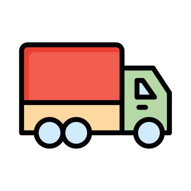  kamyon beyaz arkaplanda izole edildi