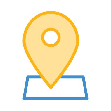 İşaretçi düz simgesi, vektör çizim 