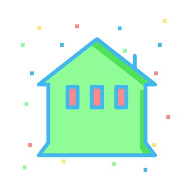 ev simgesi vektör illüstrasyonu