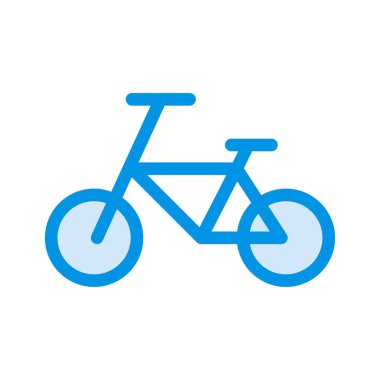 Bisiklet düz simgesi beyaz arka plan, vektör, illüstrasyon izole