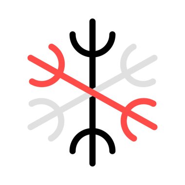 kar Tanesi simgesi vektör çizimi 