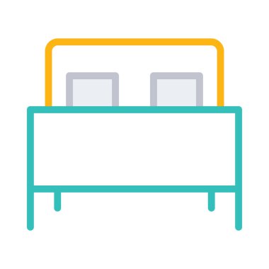 Mobilya, yatak işareti yalıtılmış nesne.