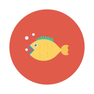 balığı web simge vektör çizim 