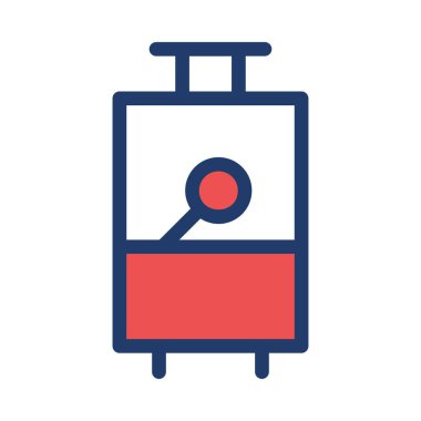 Beyaz arka plan, vektör çizim simgesine seyahat 