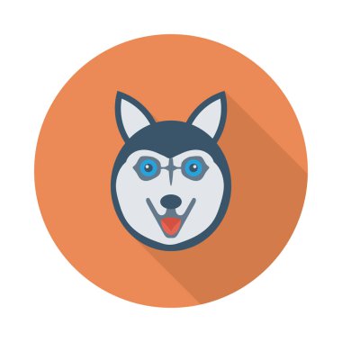 köpek ağı simgesi, vektör illüstrasyonu 