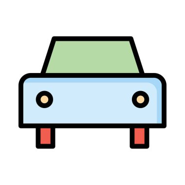 Bej gölge beyaz zemin üzerine izole araba