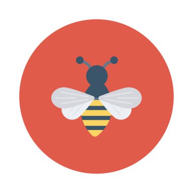 Arı web simgesi, vektör çizim 