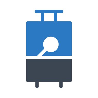 Web vektör simgesi beyaz arka plan üzerinde seyahat 