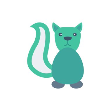 Hayvan web simgesi, vektör çizim 