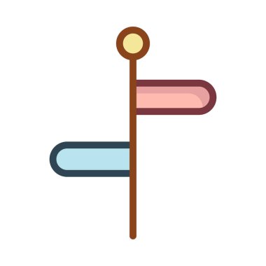 işaretleyici simgesi vektör illüstrasyonu 