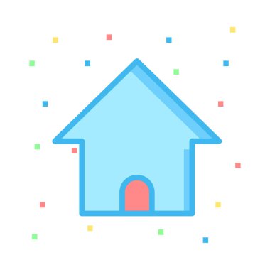 ev simgesi vektör illüstrasyonu