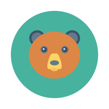 Hayvan web simgesi, vektör çizim 