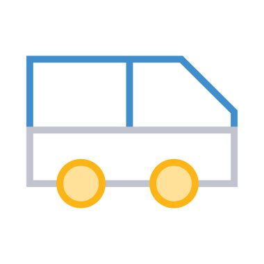 Renkli noktalar beyaz zemin üzerine sarı araba 