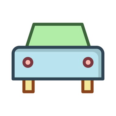 Bej gölge beyaz zemin üzerine izole araba