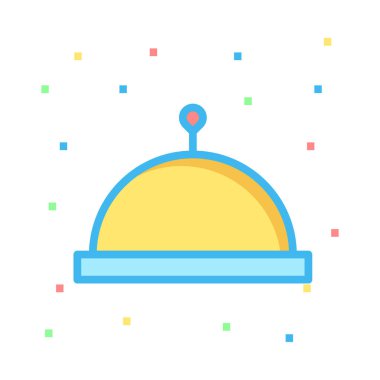 Çanak simge vektör çizim 