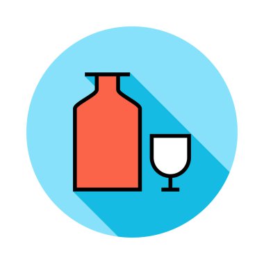  Satırı simgesi için illüstrasyon vektör