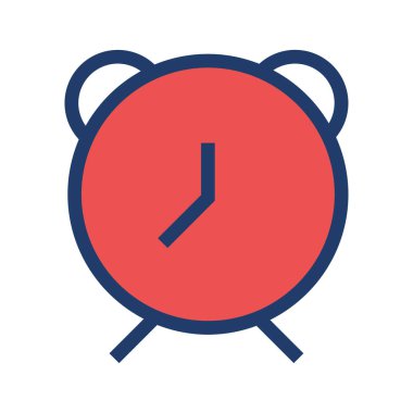 Saat simgesi vektör illüstrasyonu 