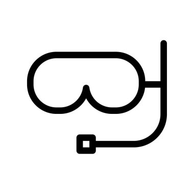 maske simgesi vektör illüstrasyonu 