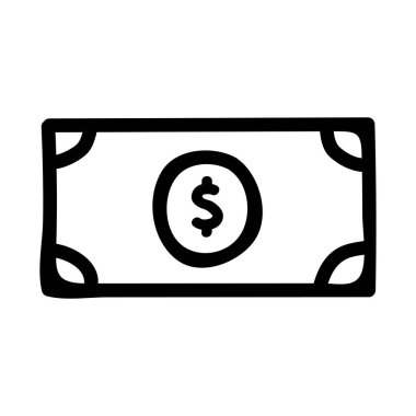 Dolar simgesi vektör illüstrasyonu  