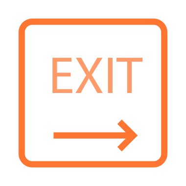 Web çıkış simgesi. Vektör çizim