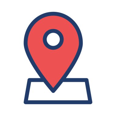 İşaretçi düz simgesi, vektör çizim 