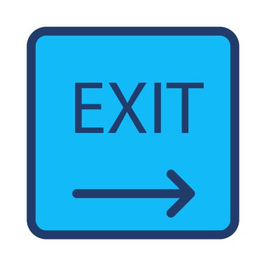 Web çıkış simgesi. Vektör çizim