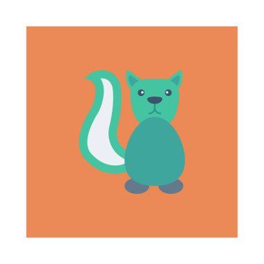 Hayvan web simgesi, vektör çizim 