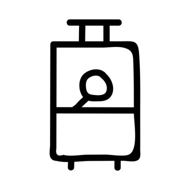 Web vektör simgesi beyaz arka plan üzerinde seyahat 