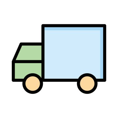  kamyon beyaz arkaplanda izole edildi