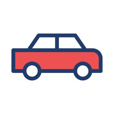 Renkli noktalar beyaz zemin üzerine sarı araba 