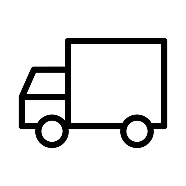 白色背景的隔离卡车 — 图库矢量图片