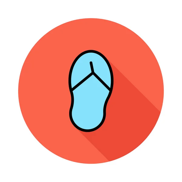 Flip Flop Icon Vector Illustration — Stock Vector