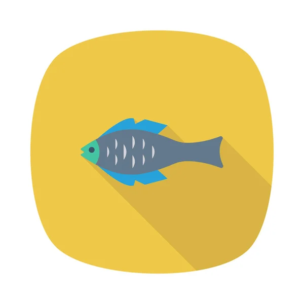 Fisk Web Icon Vektorillustration — Stock vektor