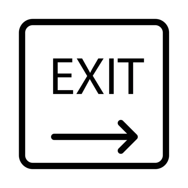 Web Exit Symbol Vektorillustration — Stockvektor