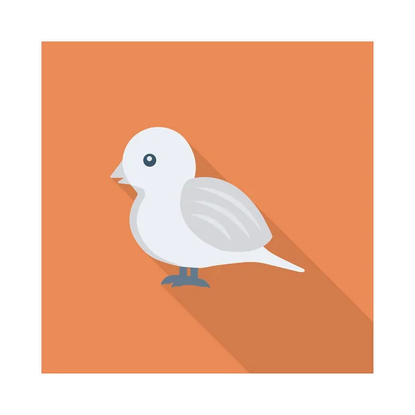 Icono Web Pájaro Ilustración Vectorial — Vector de stock