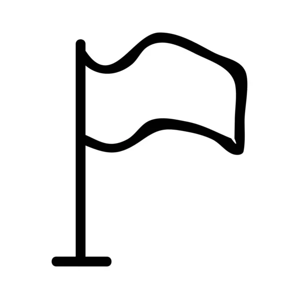 Bandiera Icona Web Illustrazione Vettoriale — Vettoriale Stock