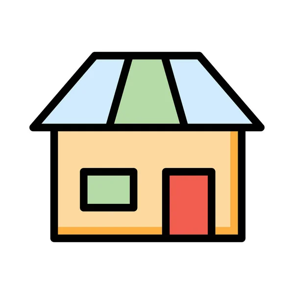 Haus Ikone Vektor Illustration — Stockvektor