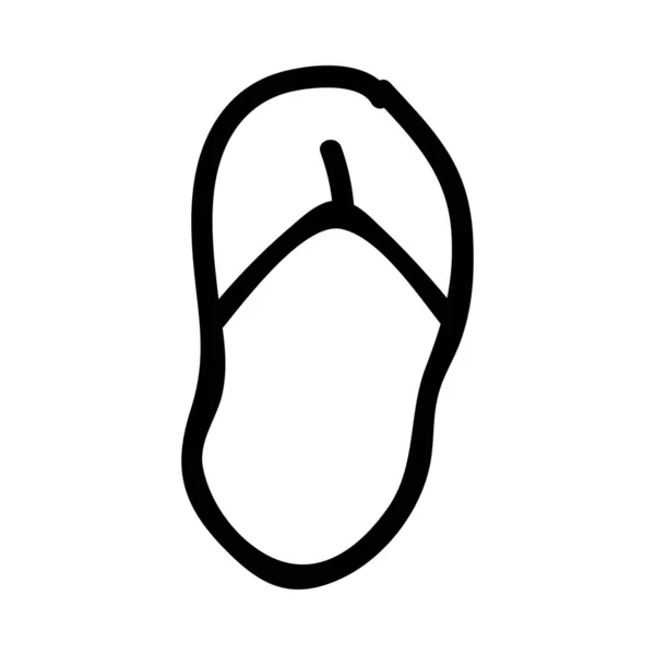 Illustration Vectorielle Icône Flip Flop — Image vectorielle