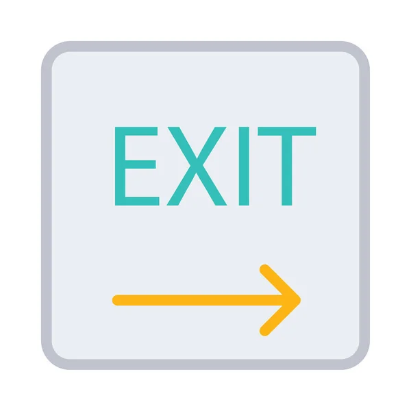 Web Exit Symbol Vektorillustration — Stockvektor