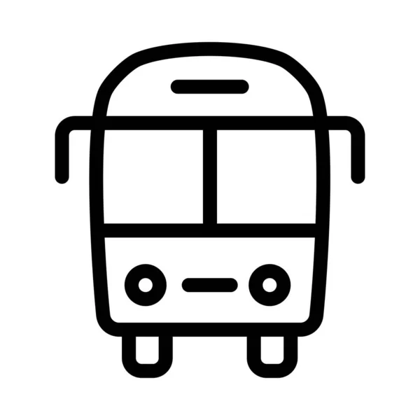 Автобус Ізольований Білому Тлі — стоковий вектор