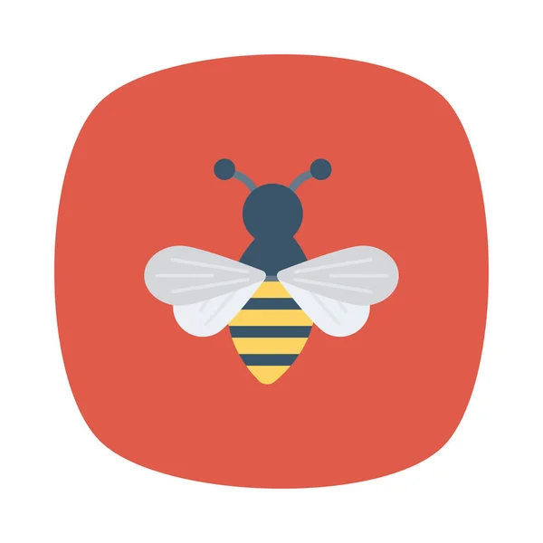 Иконка Пчелы Векторная Иллюстрация — стоковый вектор